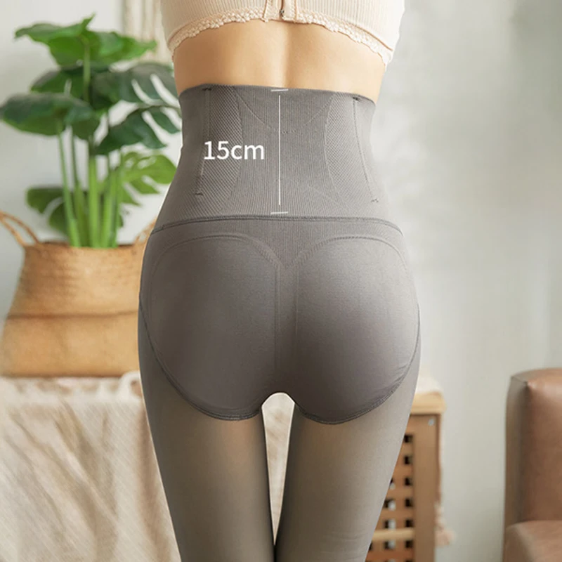 جوارب طويلة شتوية للسيدات لعام 2025 بخصر على شكل هيكل السمكة جوارب طويلة شفافة مثيرة جوارب حريرية أنيقة للسيدات ملابس داخلية ضيقة للسيدات