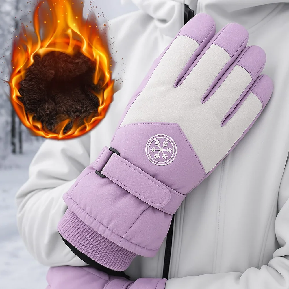 

Thermal Riding Gloves Motorcycle Winter Full Finger Protection Windproof Waterproof Touchscreen Non-Slip Guantes for Men Women