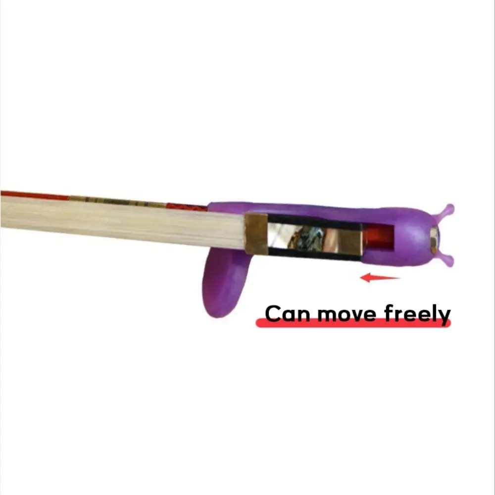 Silicone Violin Bow Grip Correcting Device Snail Shape Universal Violin Hold Bow Posture Corrector 4/4-1/2 Violin