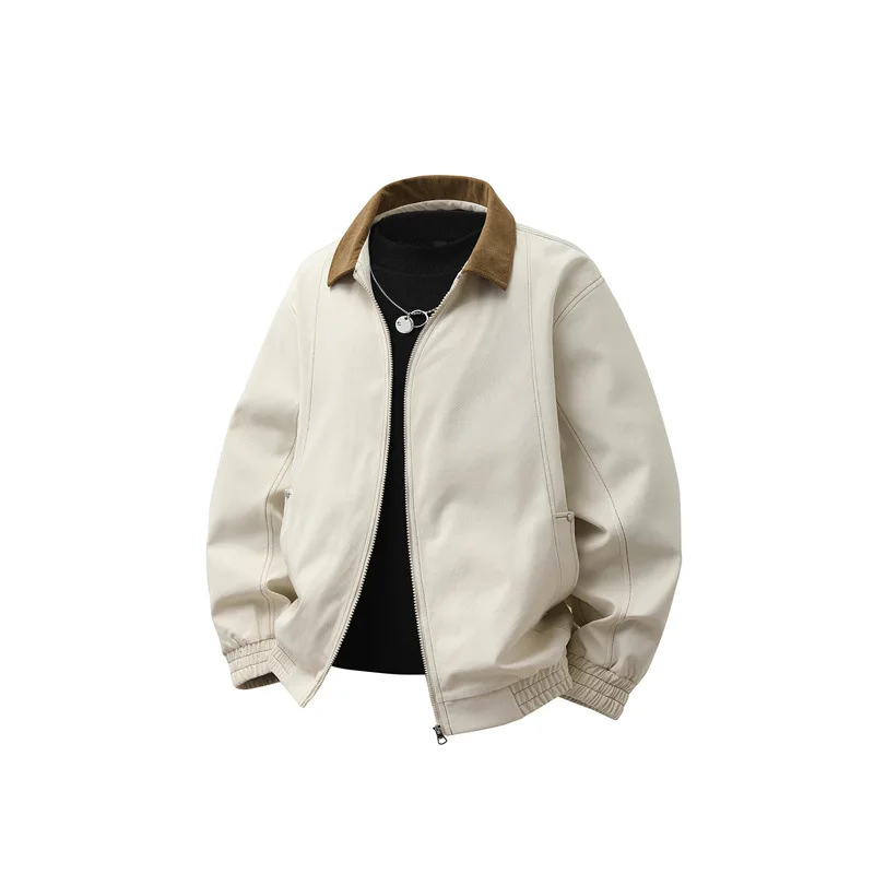 

Men's Clothing Work Jacket Men's New Spring Loose Casual Lapel Coats