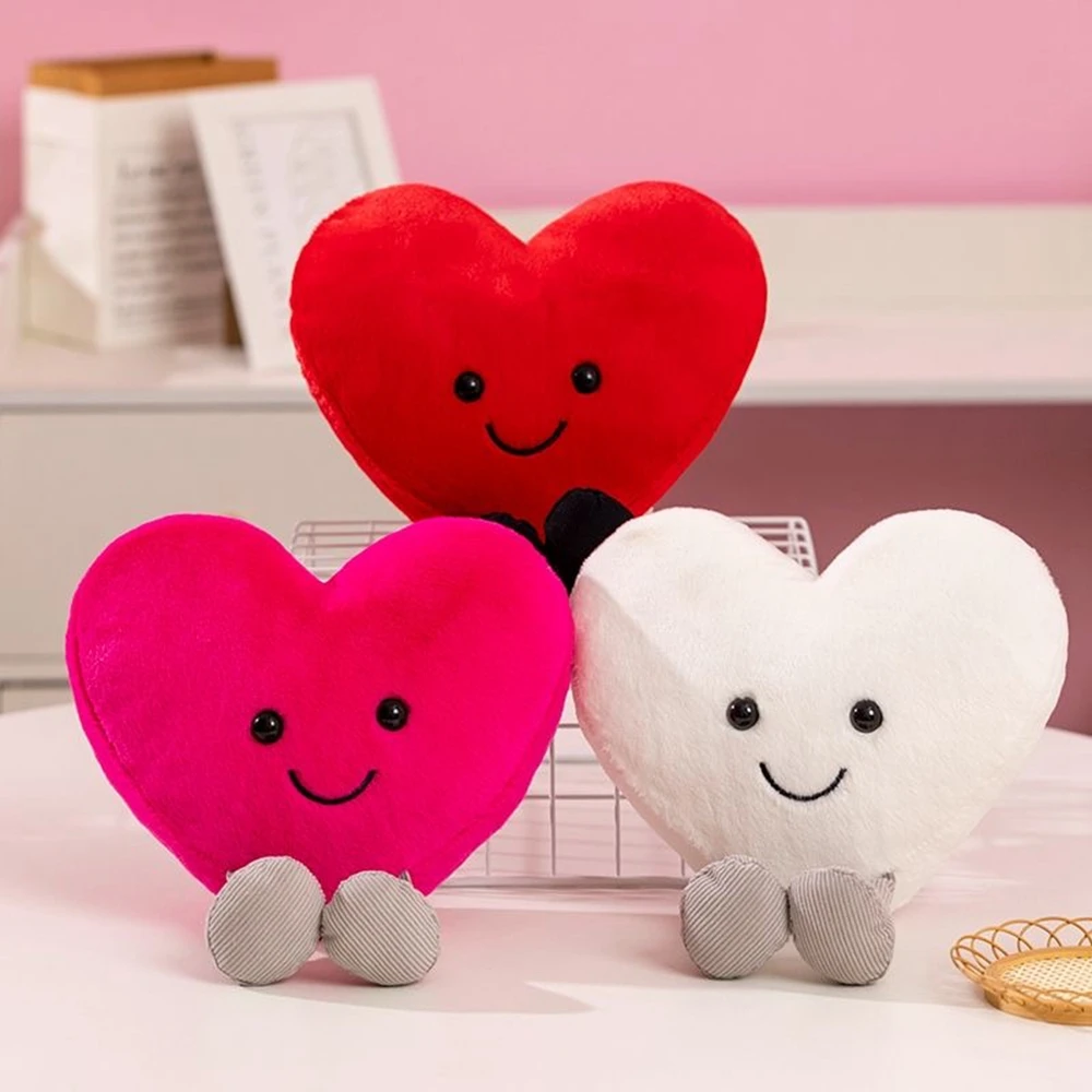 18cm Heart-Shaped Pillow Throw Pillow Plush Toy Delicate Funny Soft Cartoon Doll Home Decor Comfortable Fun Gift Birthday Gift
