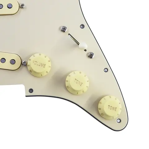 प्रीवायर्ड इलेक्ट्रिक गिटार पिकगार्ड, विंटेज स्टाइल के साथ लोडेड पिकगार्ड, Alnico 5 सिंगल कॉइल पिकअप सेट, FD ST इलेक्ट्रिक गिटार के लिए 8 best sales गिटार लोडेड पिकगार्ड - №3