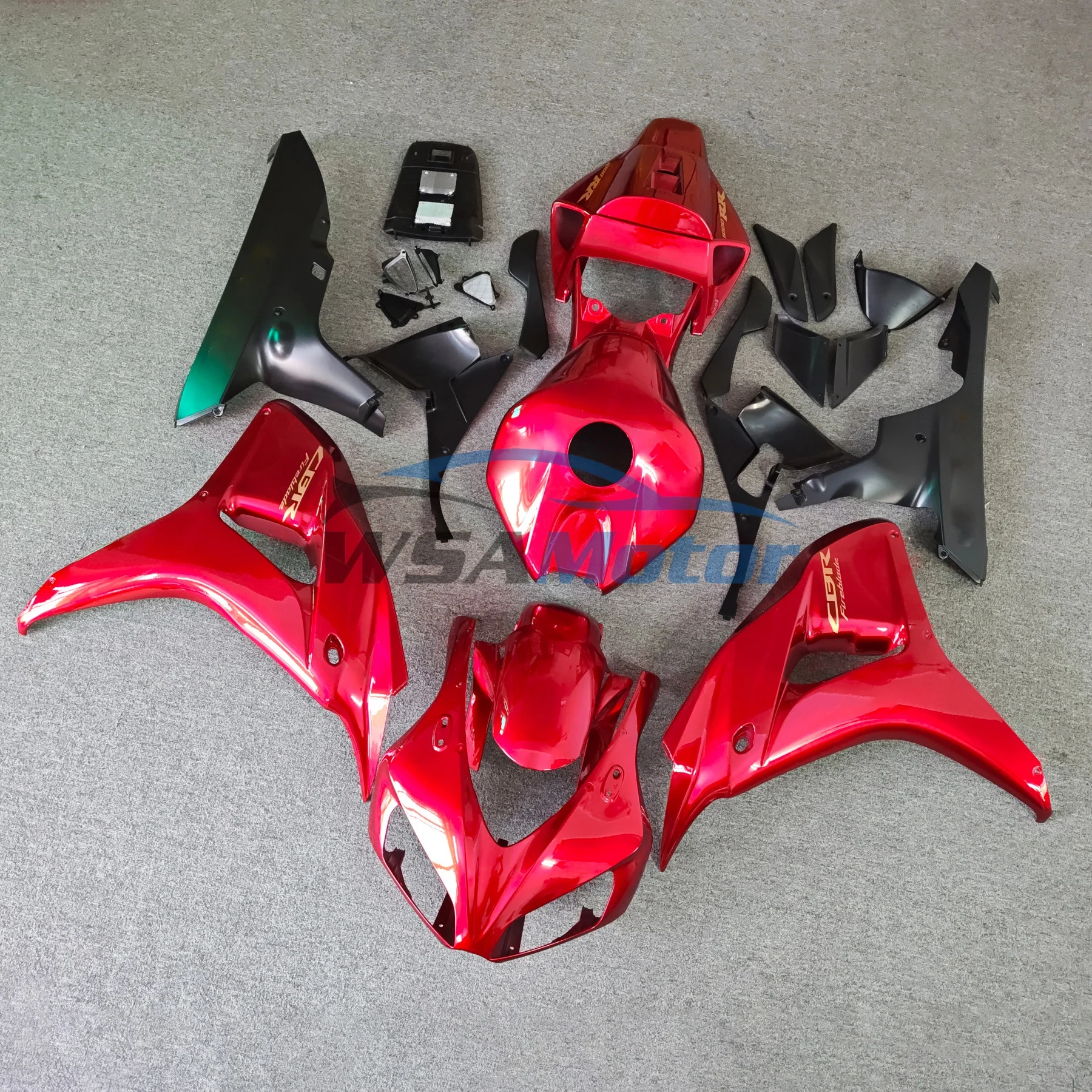 

For HONDA CBR1000RR CBR 1000RR 2006 2007 Motorcycle Fairing Kit ABS Injection Glossy Red Bodywork Set CBR 1000 RR 06 07