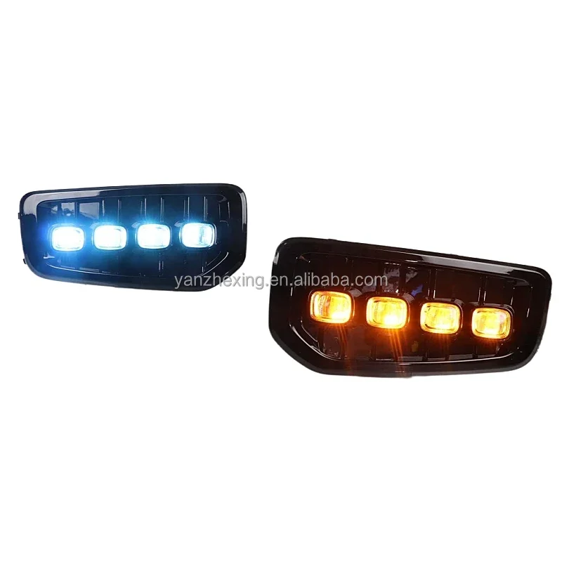 YZX LED DRL Daytime Running Lights For GWM Great Wall Haval Dargo 2022 2021 2023 With Turn Signal Yellow Fog Lamp