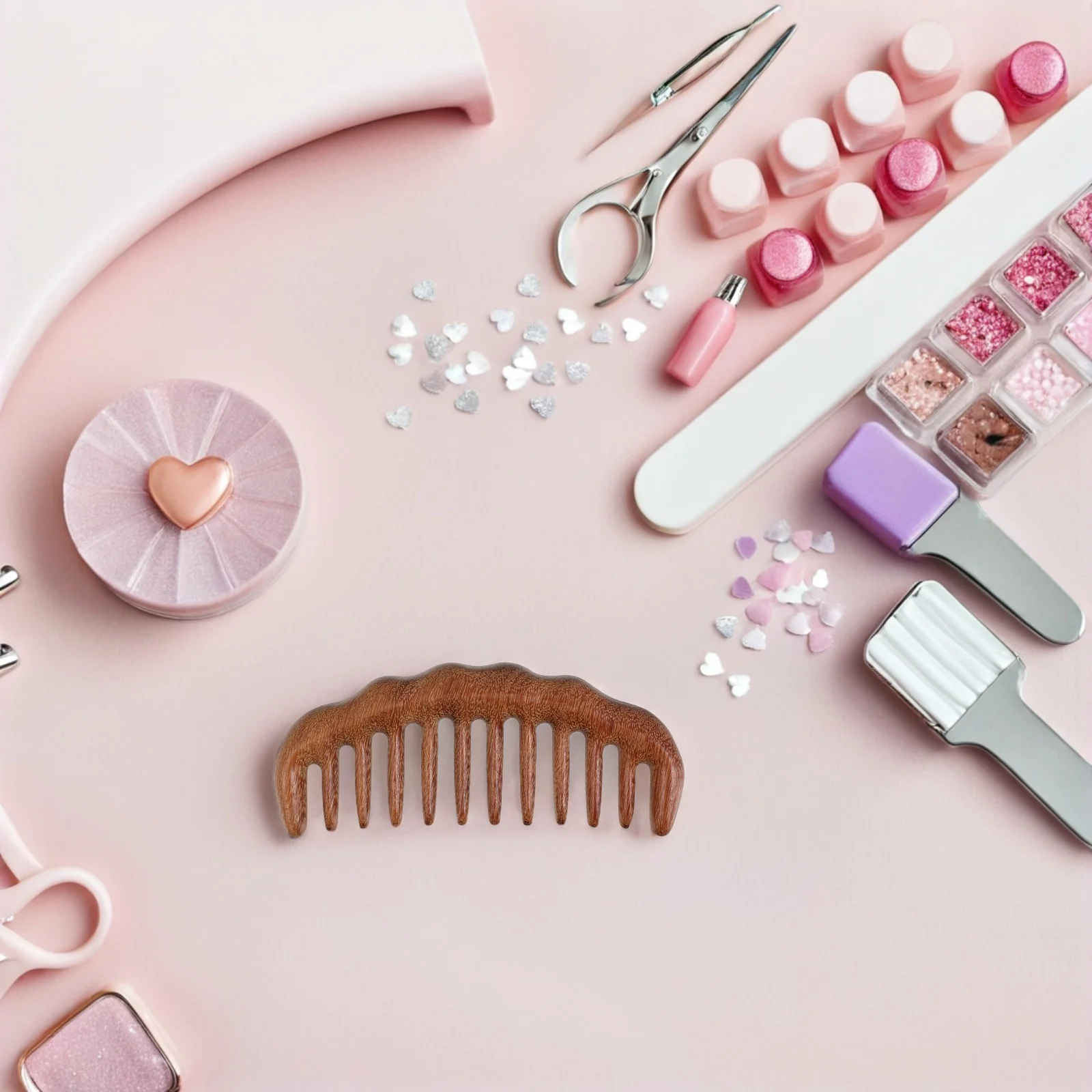 خشب الصندل الذهبي الطبيعي مشط واسع الأسنان مكافحة ساكنة تدليك فروة الرأس مدلك للشعر المجعد المموج السميك الرجال النساء الاستخدام اليومي