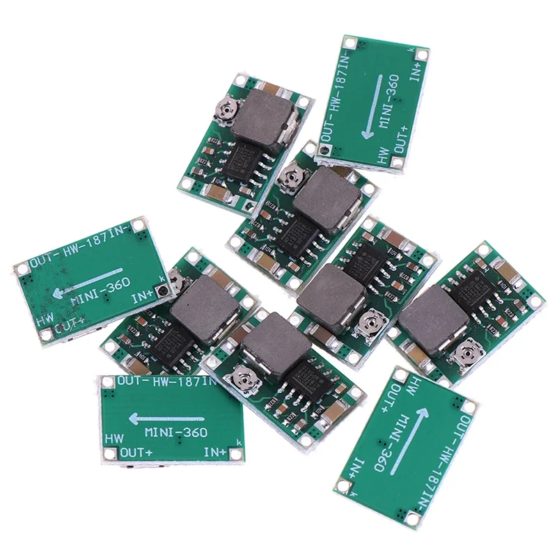 10pcs mini 360 dc-dc módulo conversor não isolado step down