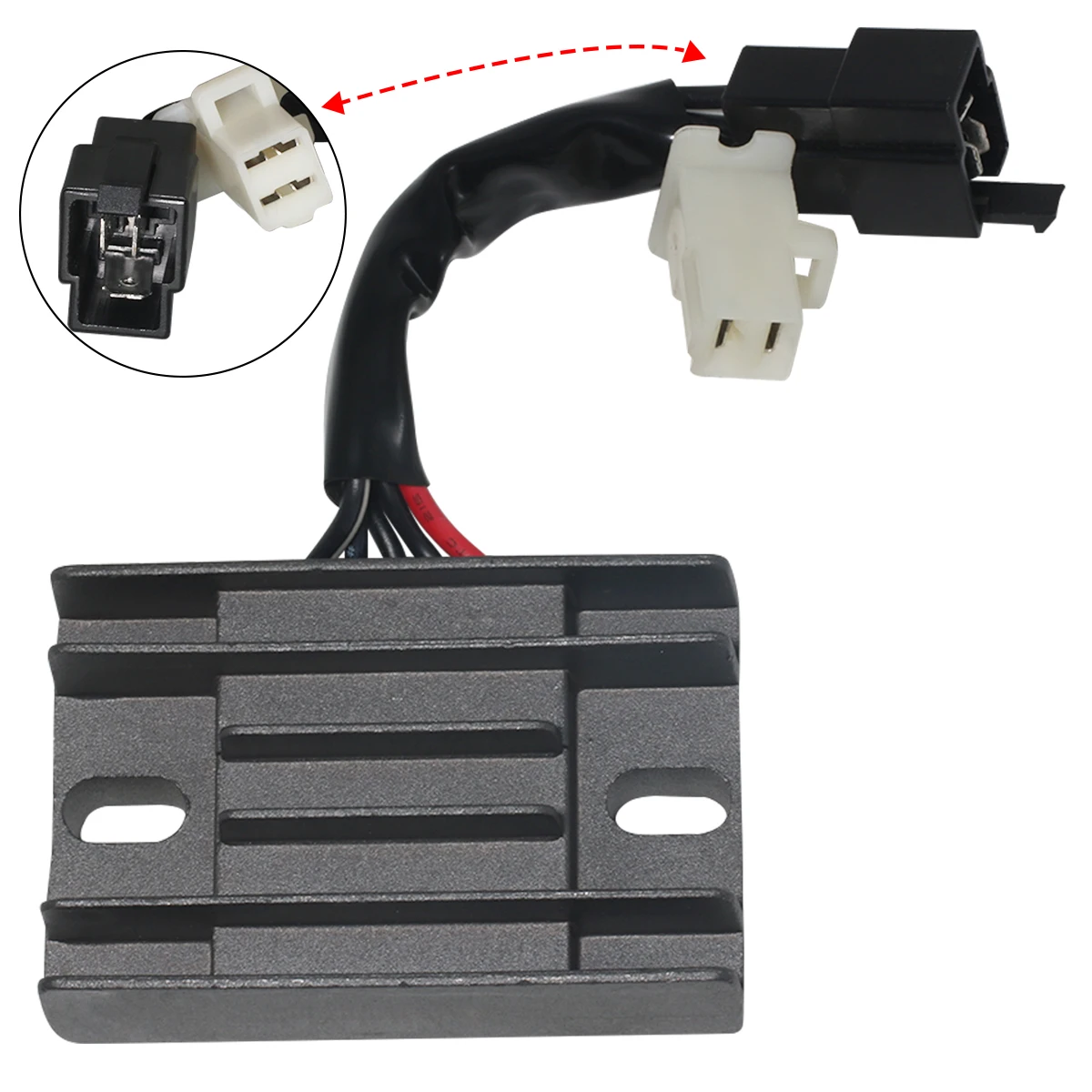 Motorcycle Voltage Regulator Rectifier for Suzuki GN125 AN125 AN150 GZ125 GZ250 GN250 GNX250 GNX250 32800-29B00 view 2
