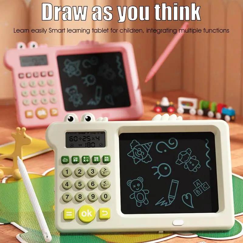 Writing Tablet For Kids Small Dinosaur Doodle Board Toys Rechargeable Preschool Learning Early Educational Toys For Traveling