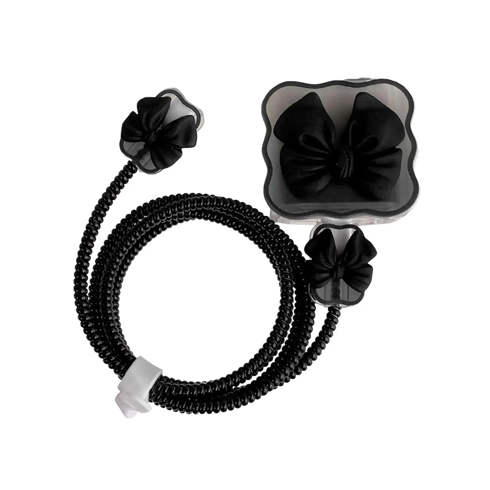Data Cable Protective Sleeve Cute Heart Style Charger Cable Protector for USB Lightning Wire Safety