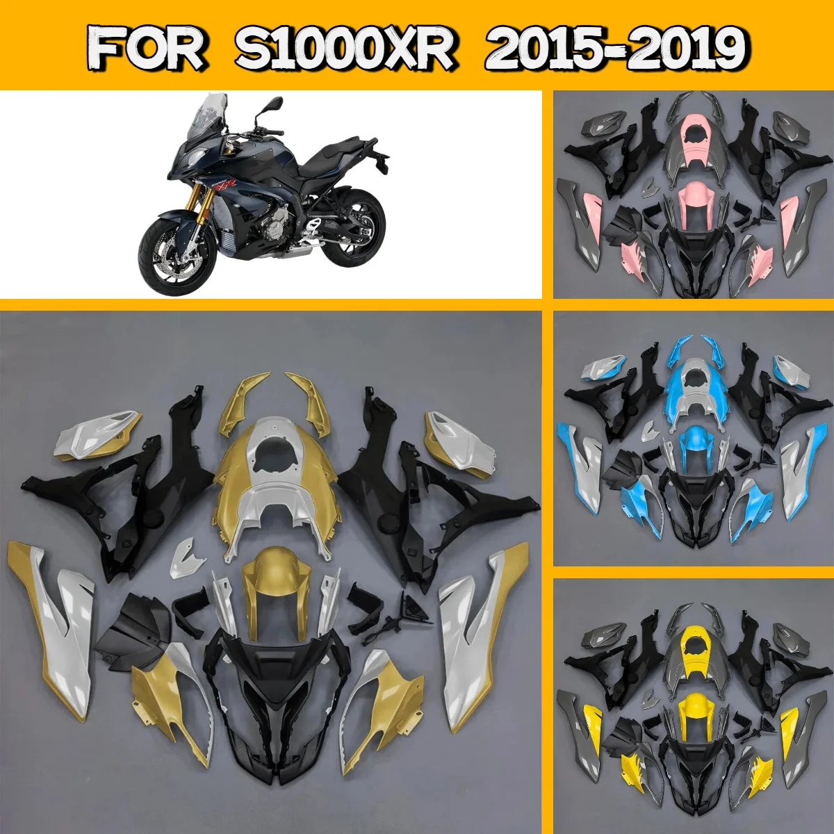 

Cool Fairing Kit 2015-2019 S 1000XR Full Motorcycle Fairings High Quality ABS Plastic for 15-19 BMW S1000XR