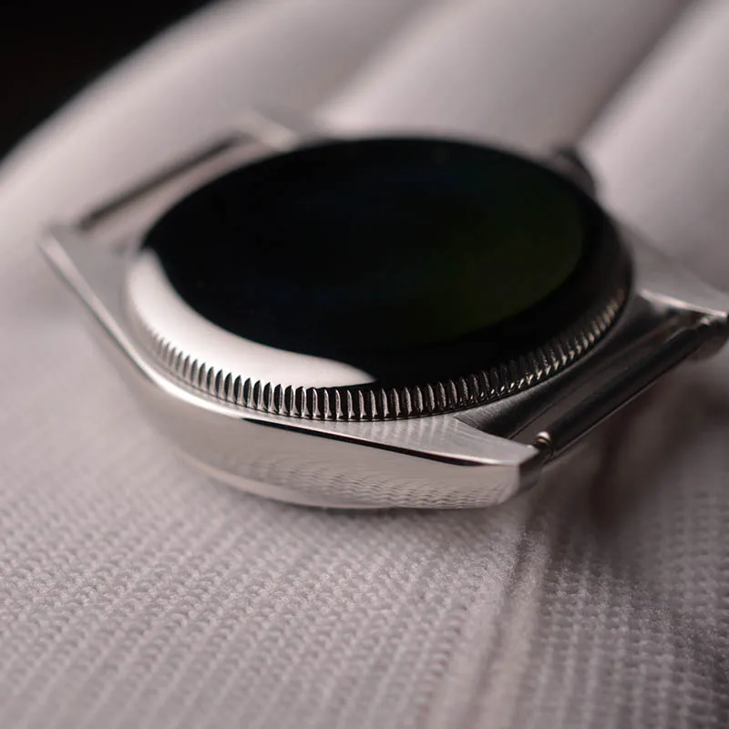 Baltany فستان عتيق ساعة 36 مللي متر فقاعة الظهر 200 متر مقاوم للماء الياقوت السويسري مضيئة جلدية الفولاذ المقاوم للصدأ ساعات المعصم الرجعية