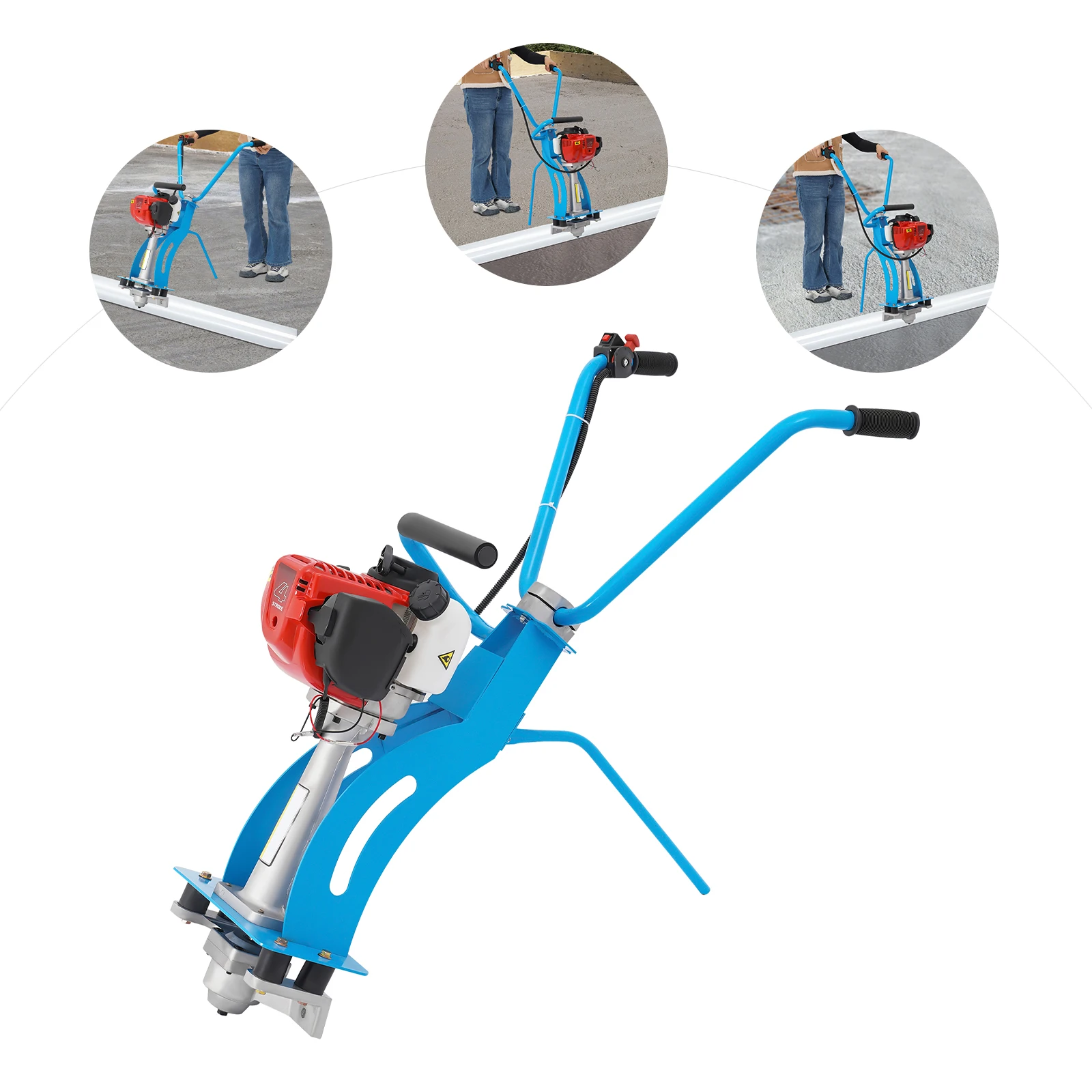 35.8cc Four-Stroke Concrete Vibrating Machine Squeezing And Vibrating Remove Air Vibrating Cement Concrete Pavement Tool