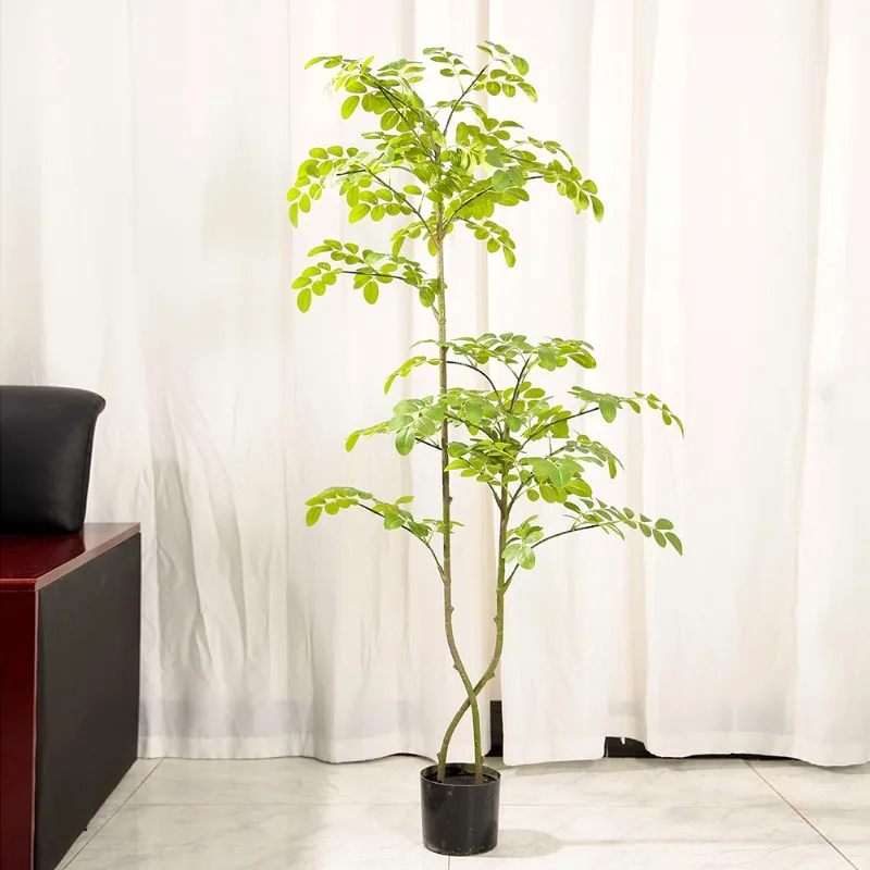 

Искусственное растение для домашнего декора: Экологичное, УФ-стойкое, огнестойкое, высокореалистичное, имитация пальмы бонсай