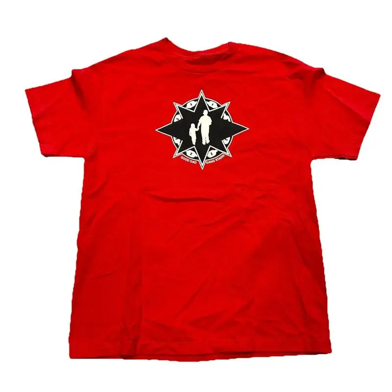 

ФУТБОЛКА GOOD DAD GANG STARR RED BLACK SZ XL HIP HOP 113