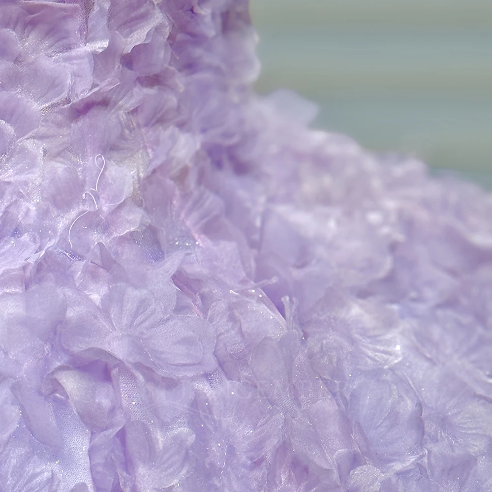 Robes De Quinceanera chics violet bretelles robes De 15 Anos De Dos Piezas vente en gros personnalisé à lacets dos Court Train