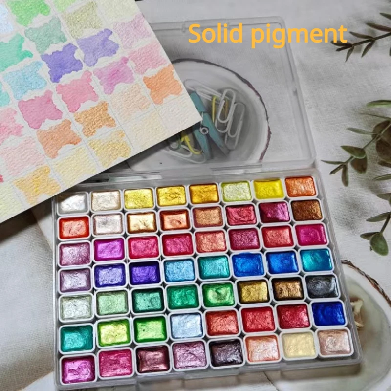 1ml Japanese Type Solid Pigment Pure Color Pearl Light Watercolor Handwork DIY Nail Makeup Painting Rendering Hand-painted Dye