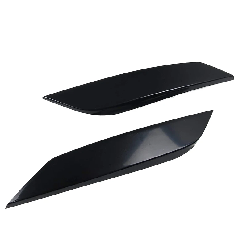 

2Pcs Car Headlight Eyelids Eyebrows Cover Accessories Lamp Hood Sticker for Nissan 350Z 2 Door 03-08 Black