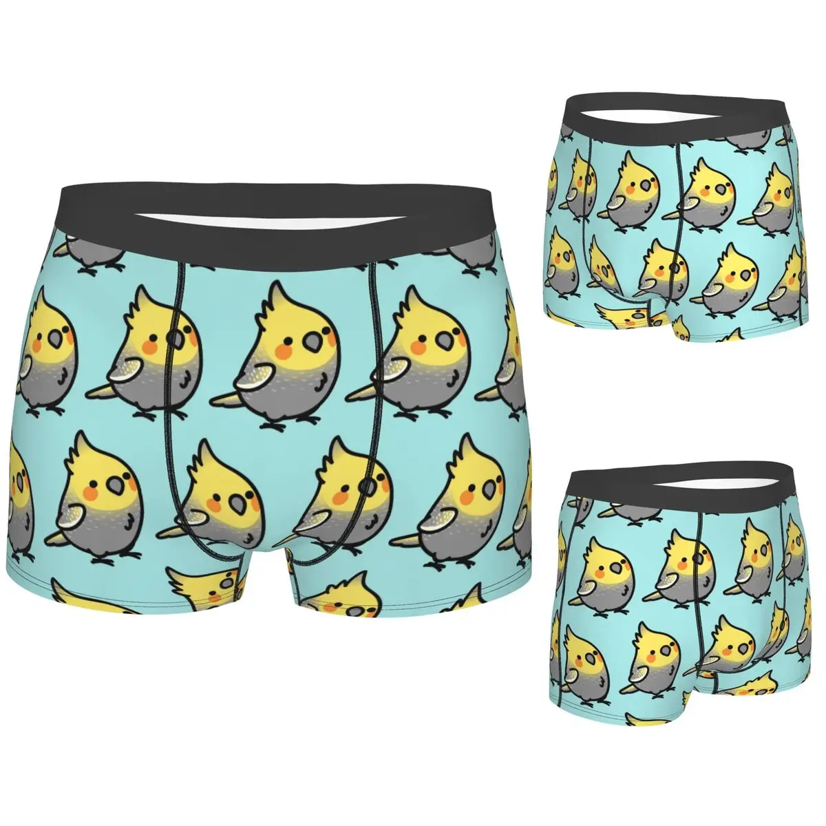 복서 팬티 반바지 통통한 진주 코카티엘 팬티 남성용 통풍 속옷 남자 남자친구 선물