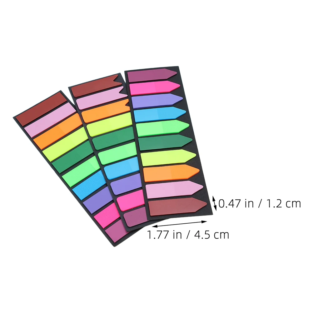 300 Pcs Self Adhesive Book Tabs Compact Page Markers Waterproof Transparent Writing Multi Function Student Bookmark