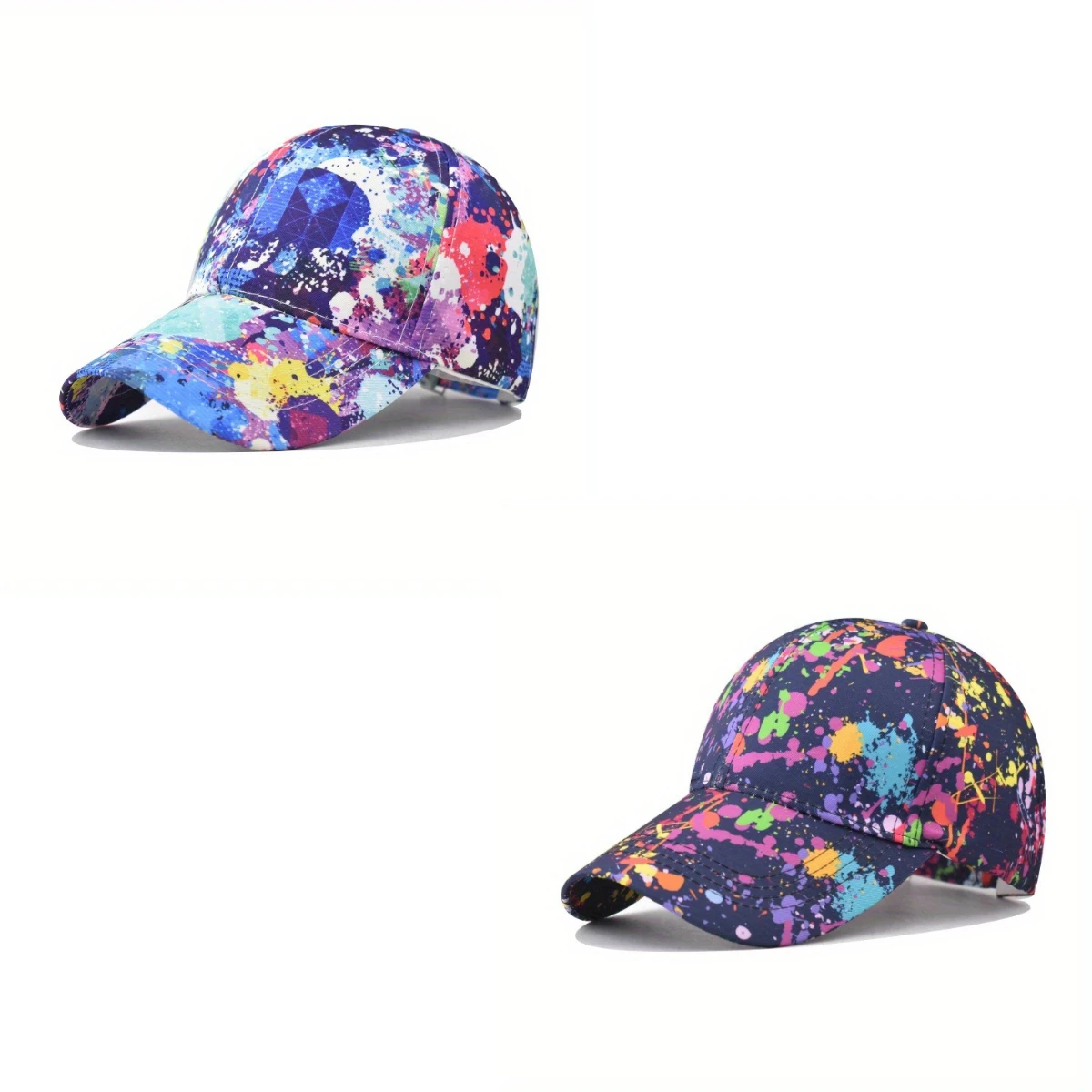 

New Spring and Autumn Colorful Graffiti Painted Casual Sun Hat Hip Hop for Men Women Adjustable Baseball Hats Gorras Dad Hat