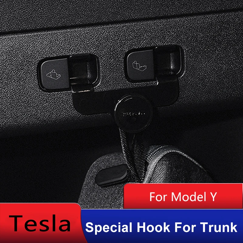 

1PCS Car Trunk Hook For Tesla Model Y PC Trunk Hook Space Saving Storage Hook Trunk Storage 2022 Auto Interior Accessories 2021