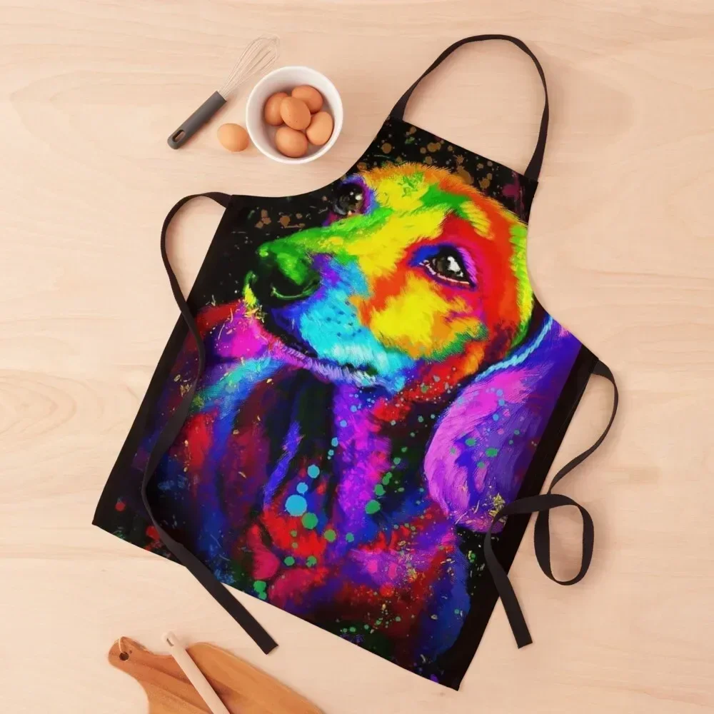 

Dachshund Dog popart art Apron Kitchen Things For Home work gowns for women cleaning Apron