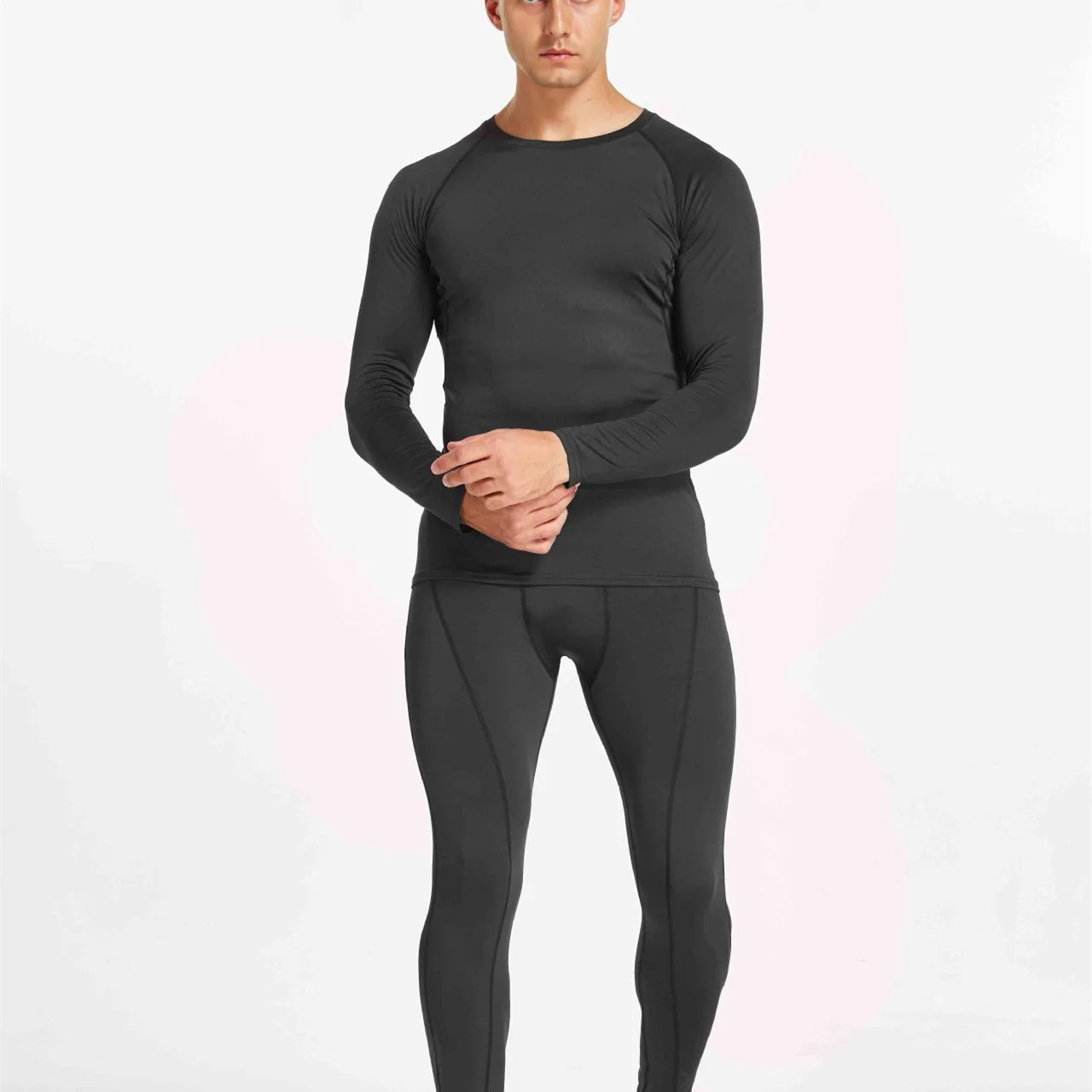 Ropa interior térmica para hombre, ropa interior larga, ropa de compresión, camisa de Fitness, camisa para correr, pantalones de entrenamiento, ropa