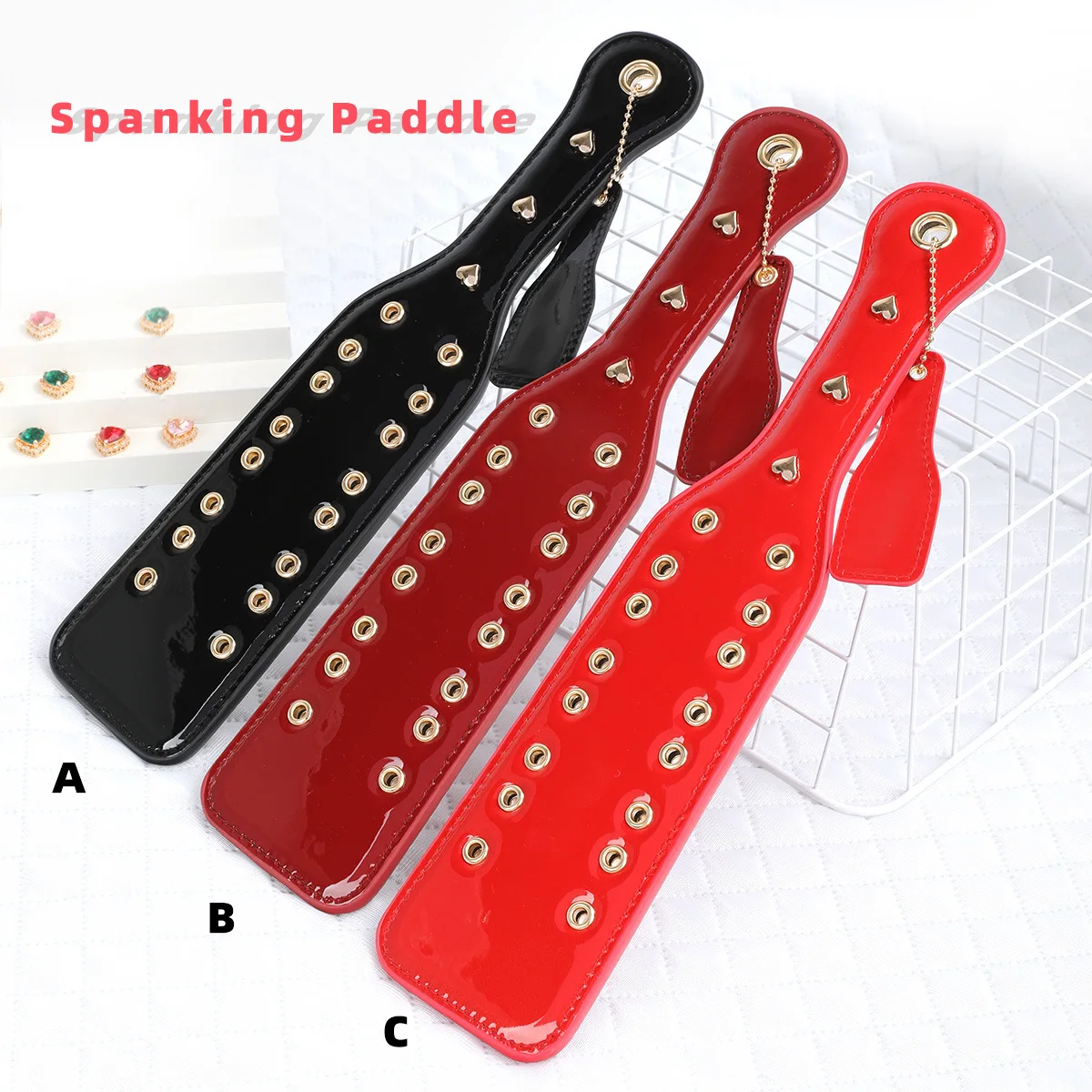 

31 см панк-заклепки из искусственной кожи для порки весло кнут конная лошадь в стиле летучей мыши флогеры для дисциплины и тренировок