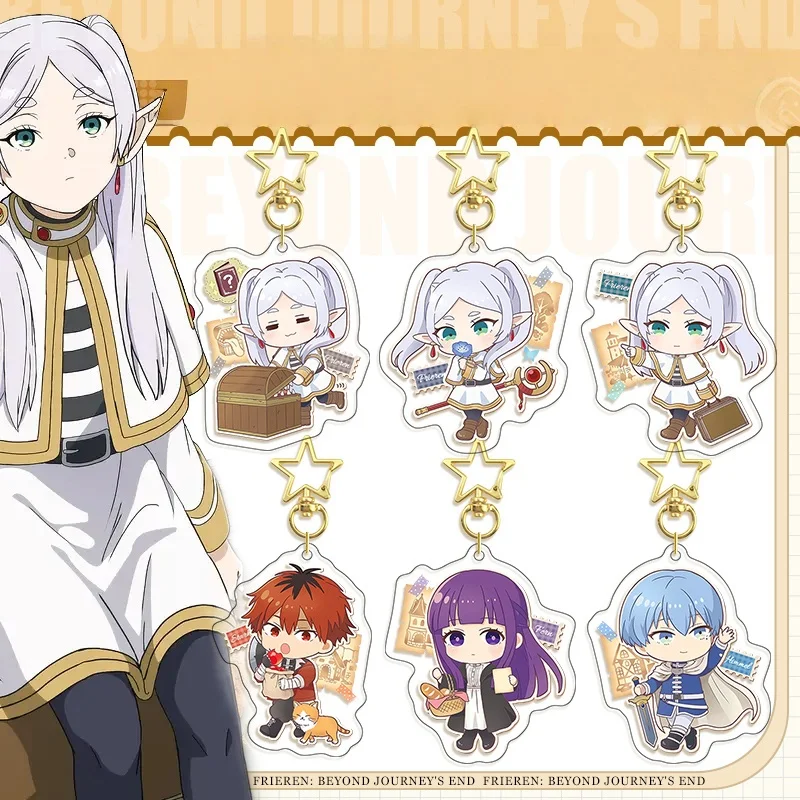 

Anime Character Acrylic Keychain for Frieren: Beyond Journey's End Frieren Fern Stark Himmel Bag Backpack Pendant Exquisite Gift