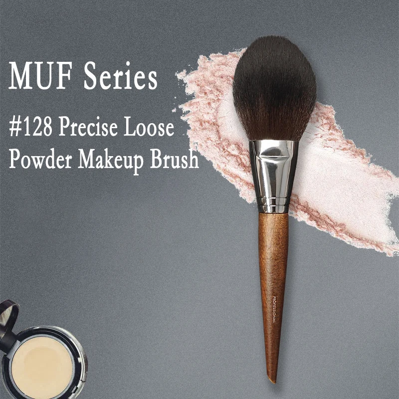 

Precision Powder Makeup Brush MUF128 Very Soft Hair Pefect For Loose And Compact Powders Blush Beauty Makeup Blending Tools