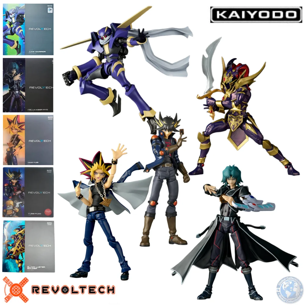 

KAIYODO Official Licensed From Yu-Gi-Oh Yami Yugi/Fudo Yusei with Interchangeable Parts&Multiple Accessories Gift for Collector