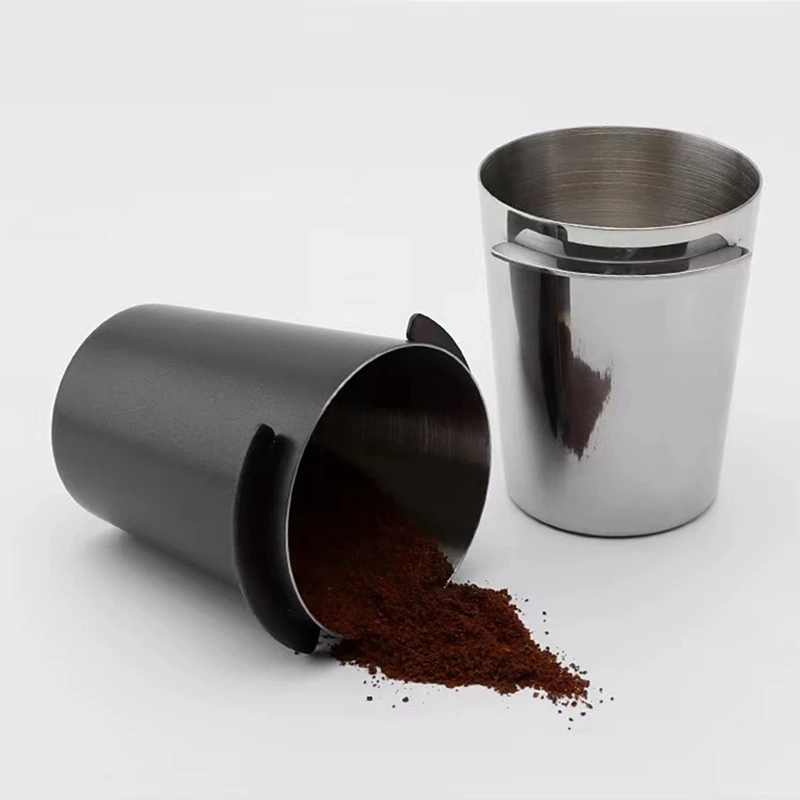 58Mm Espresso Coffee Dosing Catcher Cup Powder Feeder Machine Resistant Part Wear Distributor Coffeeware Replacement Parts Black