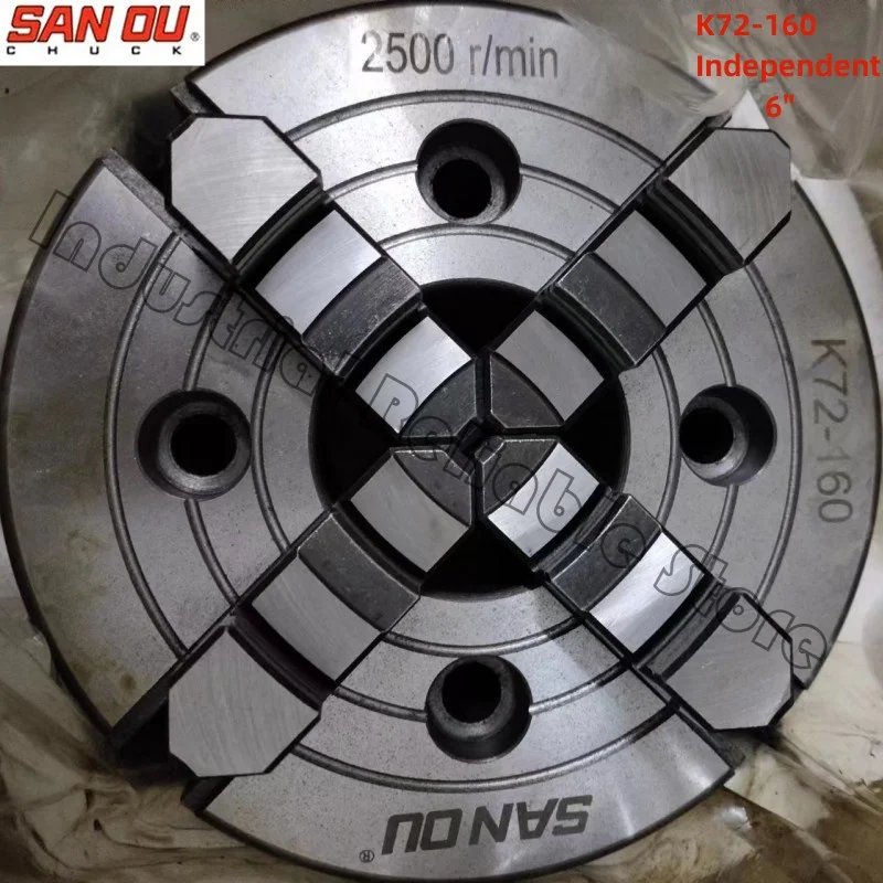 

Sanou Brand K72-160 Lathe Chuck K72 160mm 6" Four Jaw Independent Chuck 4 Jaw Chuck for Lathe