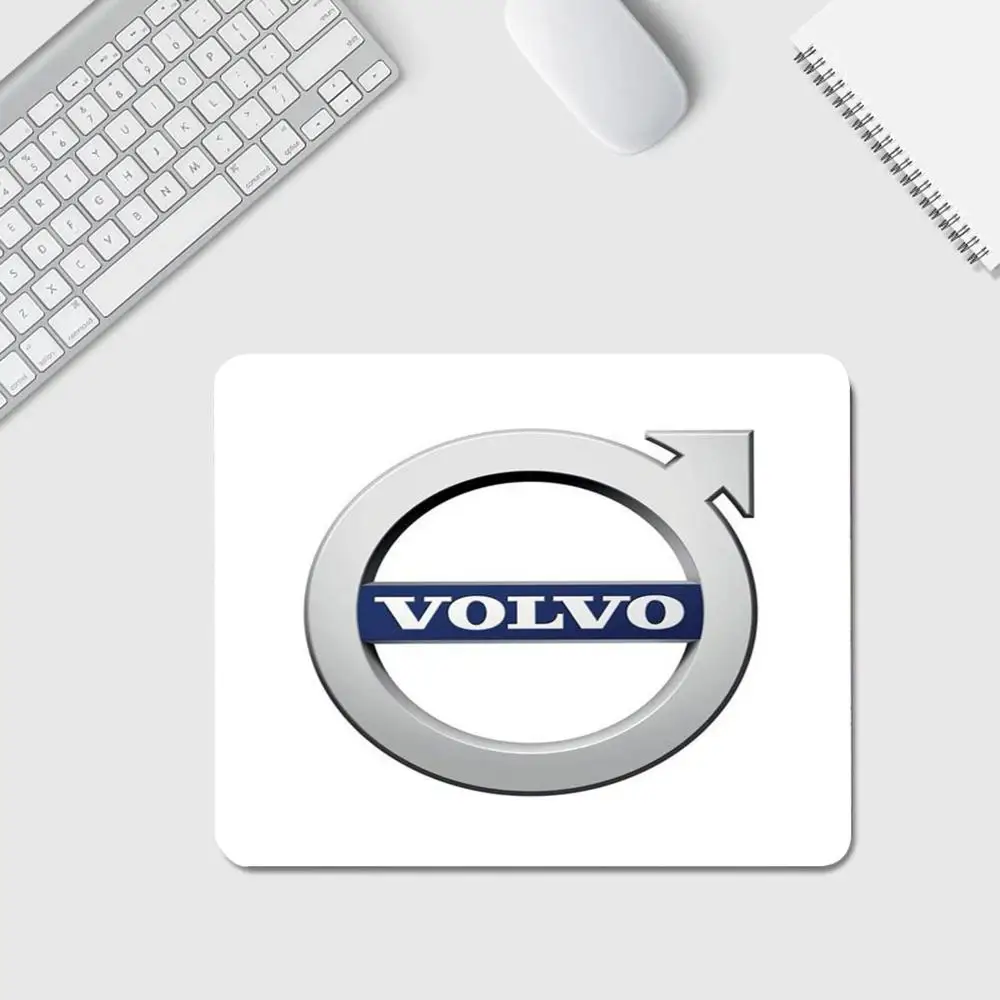 Anime Game Mouse Pad V-Volvo car logo Mouse Pad High Quality Small Desk Pad Rubber Laptop Desk Pad