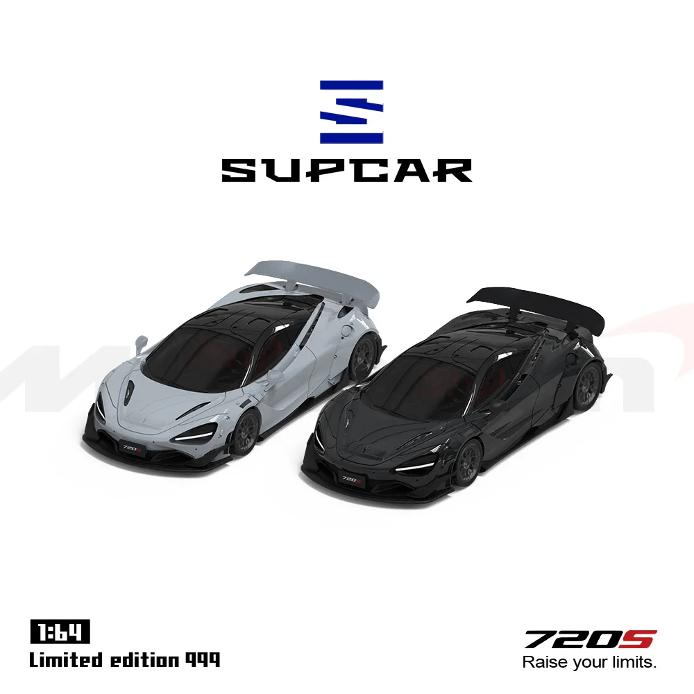 *Pre-order*SUPCAR 1:64 720S Black & Grey Painting Alloy Car Model For Collection & Display&Gift