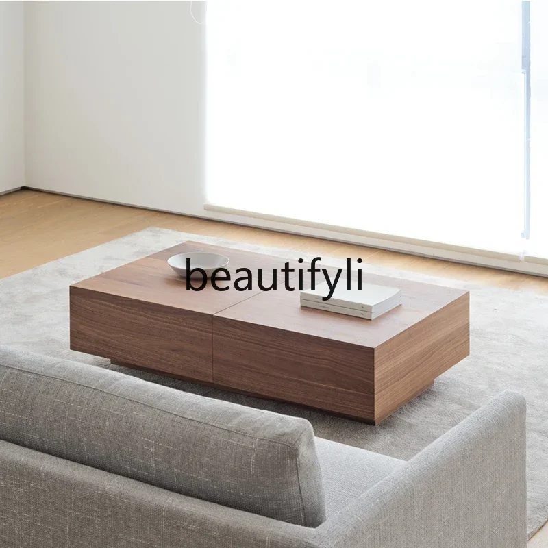 

Simple coffee table Nordic solid wood simple modern living room small apartment tea table