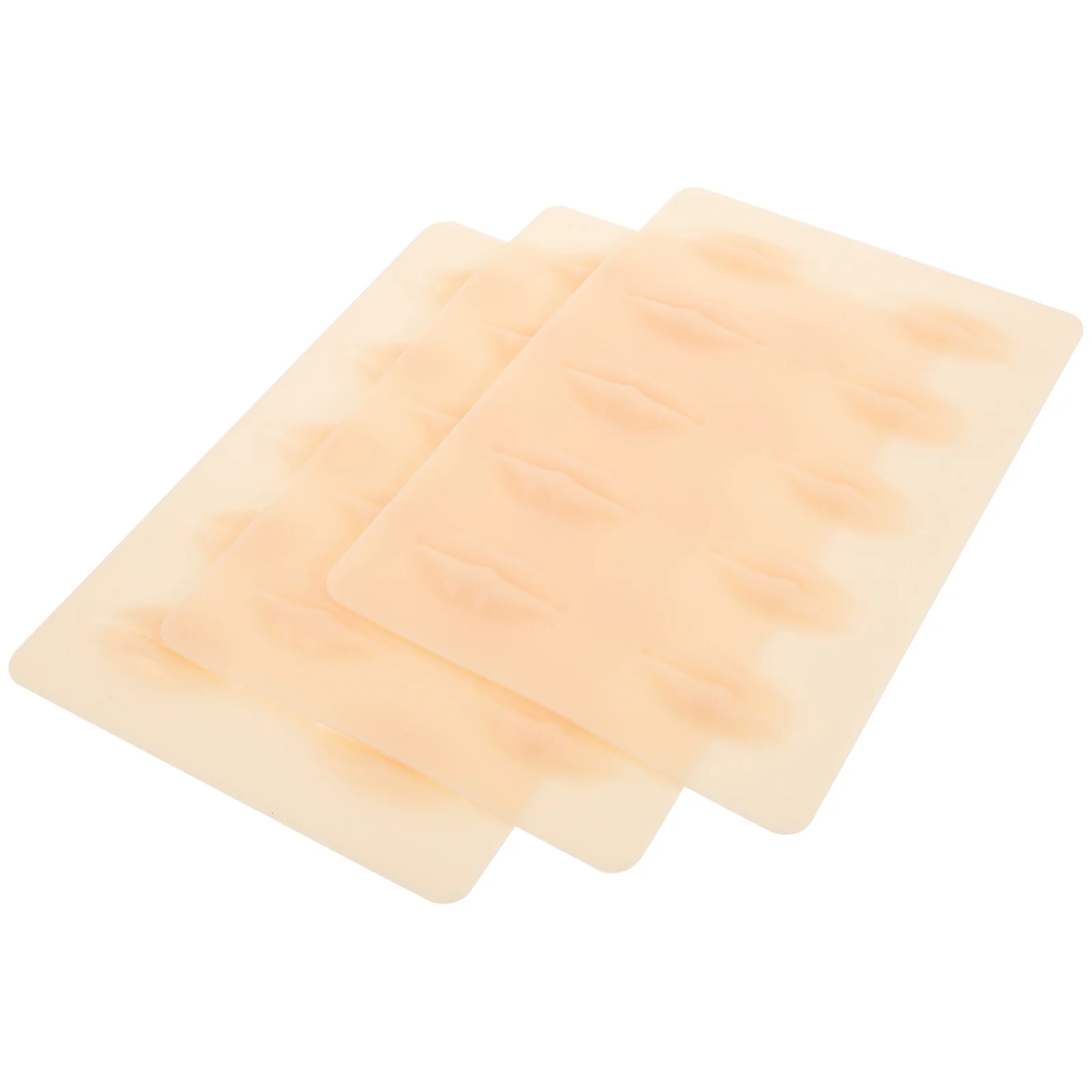 

3 листа искусственной кожи губ 3D силиконовая искусственная татуировка губ практика силиконовые поддельные губы практика кожи для начинающих и