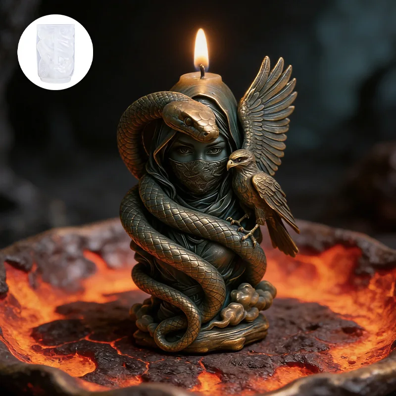 European-style Character Aroma Candle Silicone Mold DIY Candle Molds Making Supplies Kit Three-dimensional Decorative Ornament