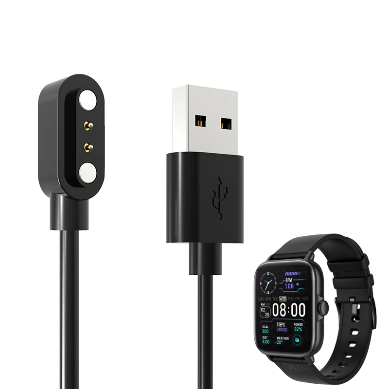 Smartwatch Dock Charger Adapter USB Fast Charging Cable Cord Wire for COLMI P28 Plus Wristwatch Smart Watch Accessories