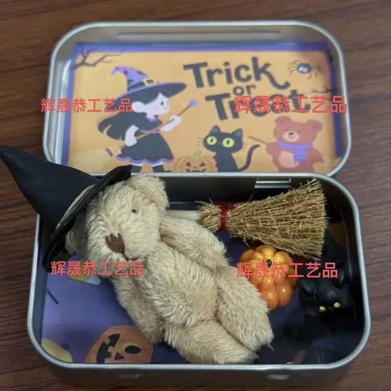 

Halloween Bear In A Box Trendy Blind Box Toy Small Bear Gift Set Surprise Halloween Themed Blind Box Toys For Children