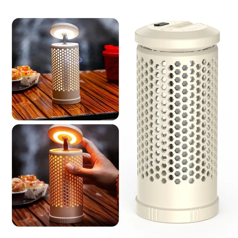 Luz de Camping de 2600mAH, linterna recargable escalable de doble Color, recargable por USB, linterna de panal de 4 modos para acampar al aire libre