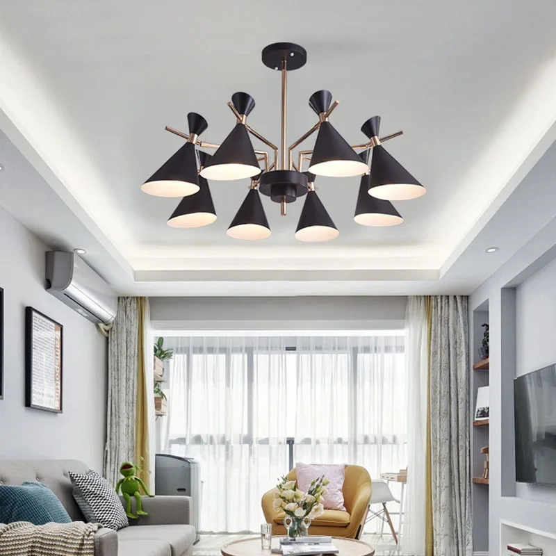 

Nordic Living Room LED Chandelier Children's Room Lighting Bedroom Ceiling Lamps Modern Study Lights Wholesale Lighting Fixtures