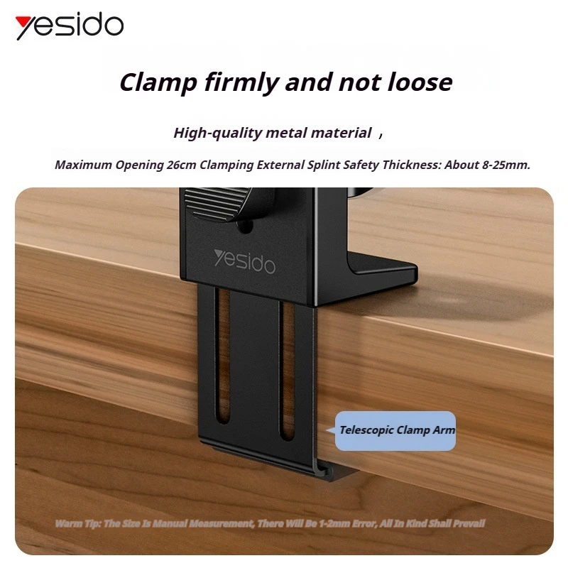 Yesido Magnetic Airplane Phone HolderTravel Essentials Flexible Rotation Hands-Free Airplane Phone Mount for iPhone 16/15/14/13