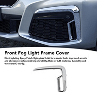 Front Fog Light Frame Cover Front Bumper Grille Chrome Trim Decorative Strip For 7 Series G11 G12 LCI M Sport 2019‑2022 Left