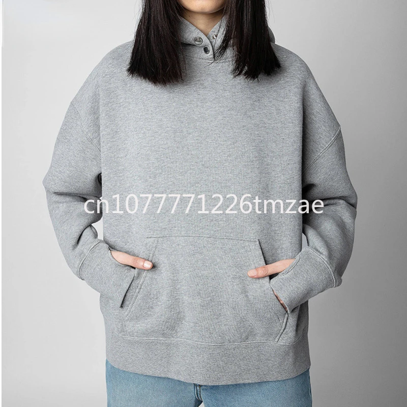 2024 Hoodie ZV Brand Guitar Print French Sweatshirt Women's Winter Hoodie Long Sleeve Sweater Y2g Hoodie Design