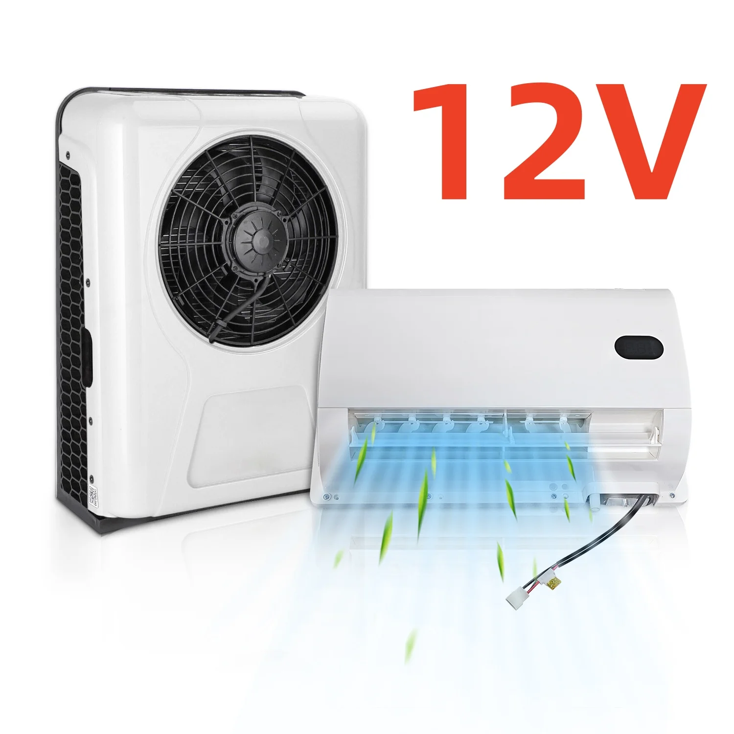 Universalität 12000 BTU 12 V DC Split Parkklimaanlage Kühlsystem für LKW, Wohnmobil, Wohnmobil – geräuscharme, schnelle Kühlung