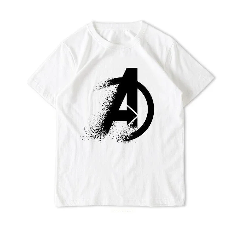 Marvel Avengers Tony Stark's Tattoo Logo imprimé coton t-shirt été automne hommes enfants tenues décontracté confortable t-shirt