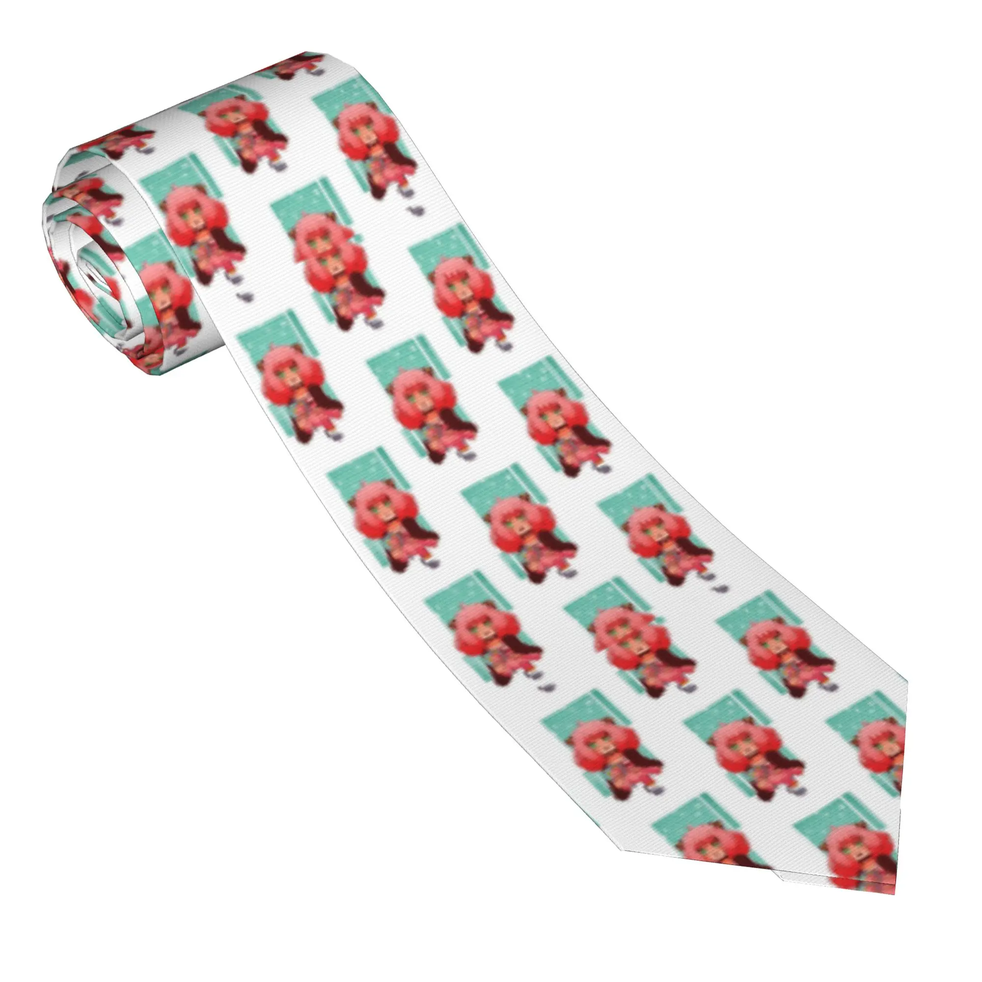 Necktie Anya Forger Men Women Skinny 8 cm Narrow Neck Ties Spy X Family Manga for Mens Daily Wear Cravat Wedding Accessories