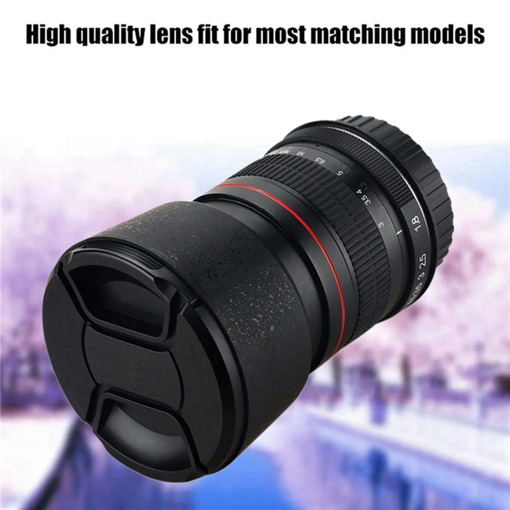 85mm F1.8 Camera Lens for Canon F1.8 Large Aperture Fixed Focus Portrait Macro Pure Manual Focus SLR Camera Lens