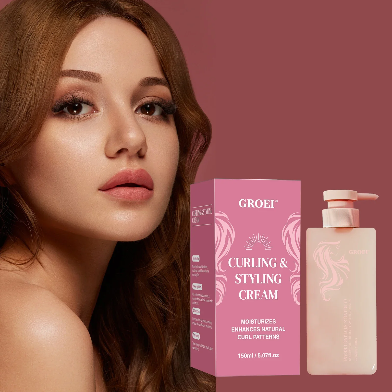 

150ml Hair Volumizing Cream Hair Conditioner Volume Curly Hair Elastin Curl Defining Nourishing Women Haircare Products